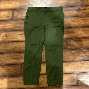 J Crew Olive Green Pants Size 10